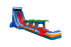 CATEs67Q 1741806630 29ft Tropical Fire Blast Dual Lane Water Slide *All Weekend*