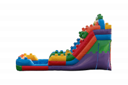 F725DDA0 1F14 424B B5E4 4F07206EF79C 1696198945 16ft Mega Blocks Single Lane Water Slide