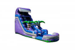 19ft Purple Crush Single Lane Water Slide