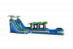 WS1588 IP 2020Ft20Blue20Crush2020Slip2020Slide20DL HR 02 1 22ft Blue Crush Double Lane Water Slide + Slip and Slide