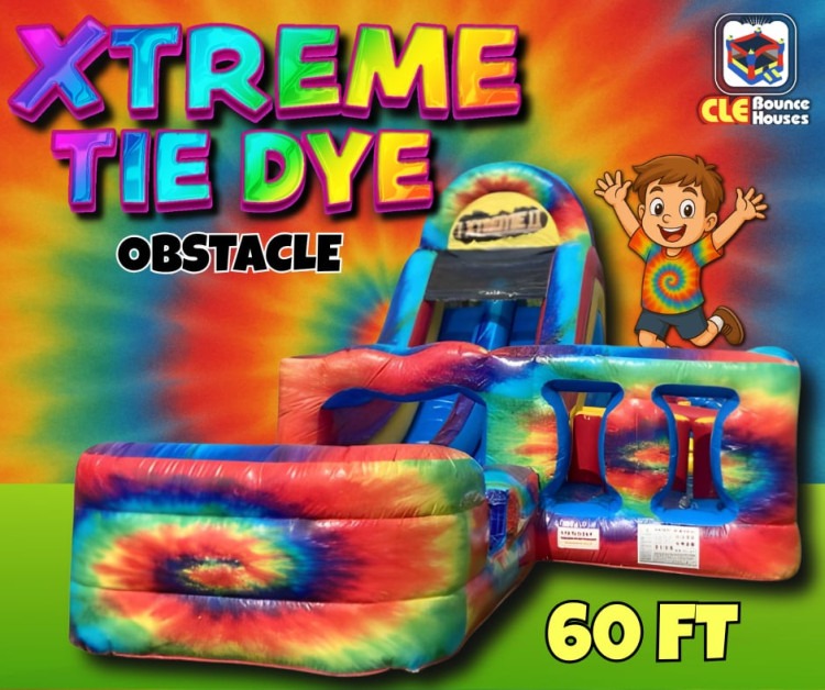 60ft Xtreme Tie Dye Challenge Obstacle Course (wet/dry) 60ft Xtreme Tie Dye Challenge Obstacle Course (wet/dry)