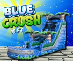19ft Blue Crush Single Lane Water Slide